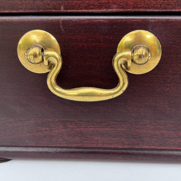 Vintage Reed & Barton / Eureka Manufacturing Company Wooden Jewelry Chest 11"x7" - Picture 12 of 16